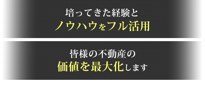 培ってきた経験とノウハウをフル活用